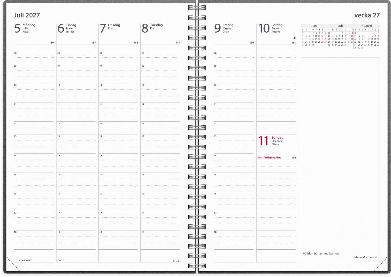 K p BURDE Kalender Business Refill 2027 k-p-burde-kalender-business-refill-2027
