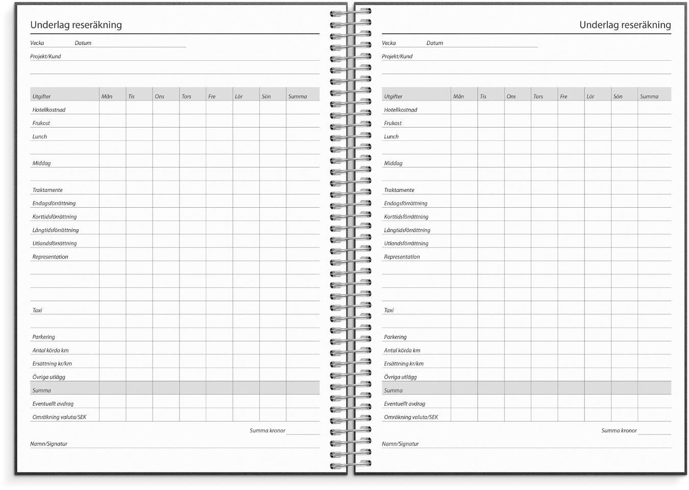 Köp BURDE Kalender Business VIP 2027 svart