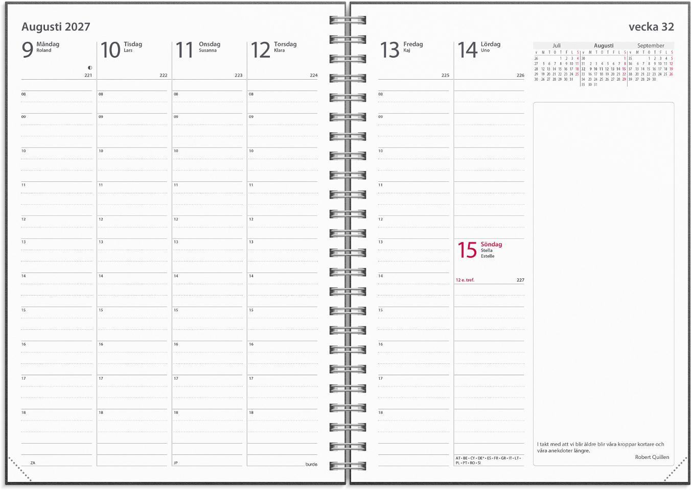 K p BURDE Kalender Business 2027 Beige k-p-burde-kalender-business-2027-beige
