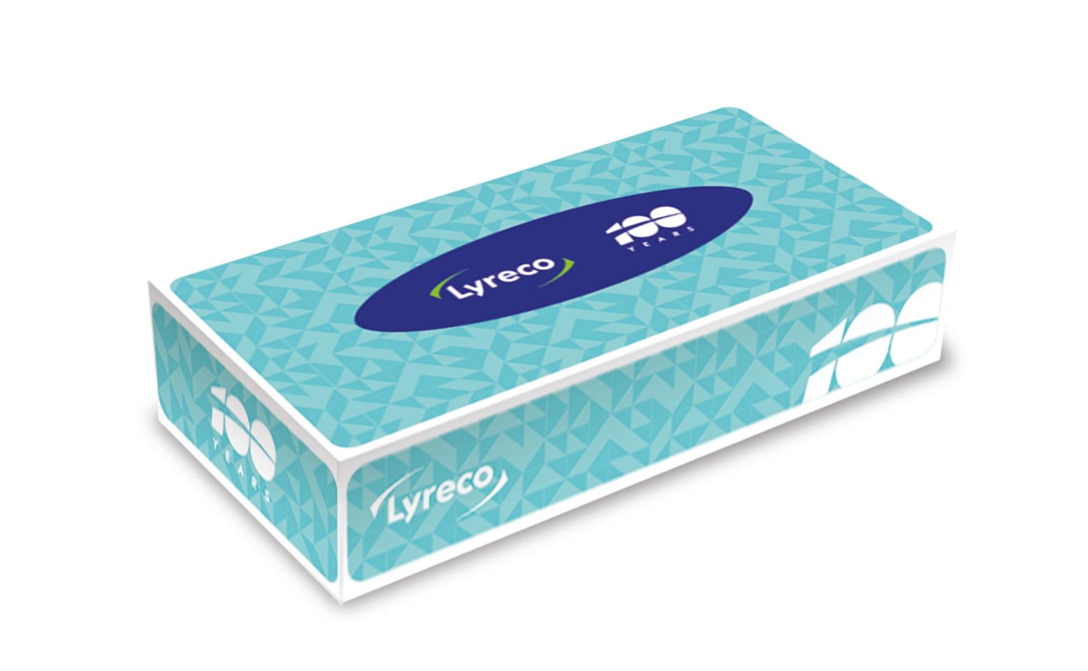 LYRECO Ansiktsservetter 2-lagers vit 100/fp | Städ och hygien - Tvål och hygien - Ansiktsservetter och näsdukar | Kontorsexperten