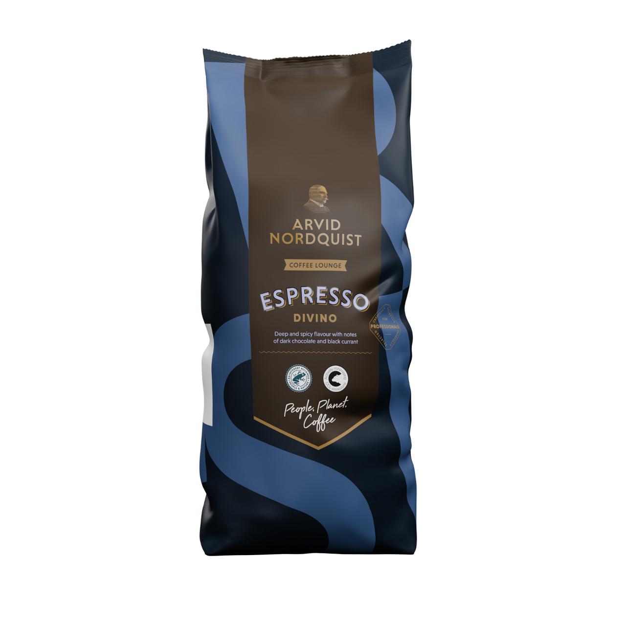 ARVID NORDQUIST Kaffebönor, Espresso Nero, intensiv och kryddig, 100 % Arabica, 1kg