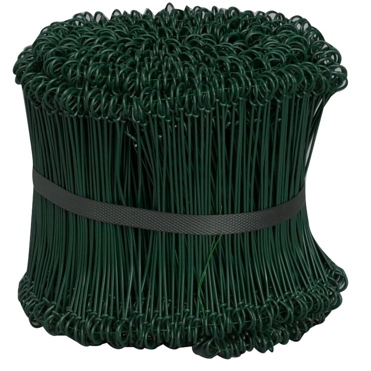 ABENA Säcktråd plastad grön 15cm ø1,4mm 1000/fp | Emballage och lagerutrustning - Packband och buntband - Förslutningsverktyg | Kontorsexperten