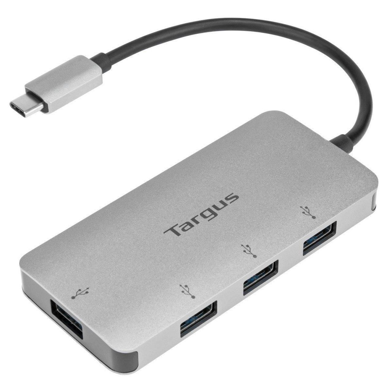 TARGUS Hub USB-C - 4 x USB-A 3.0 | Datorprodukter - Kablar och adaptrar - Hubbar | Kontorsexperten