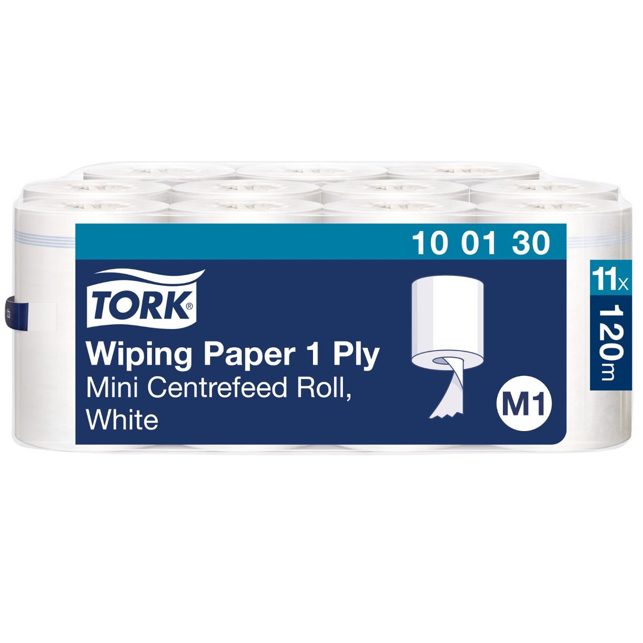 TORK Torkrulle Mini M 1-lagers vit | Städ och hygien - Toalettpapper och torkpapper - Torkrullar | Kontorsexperten