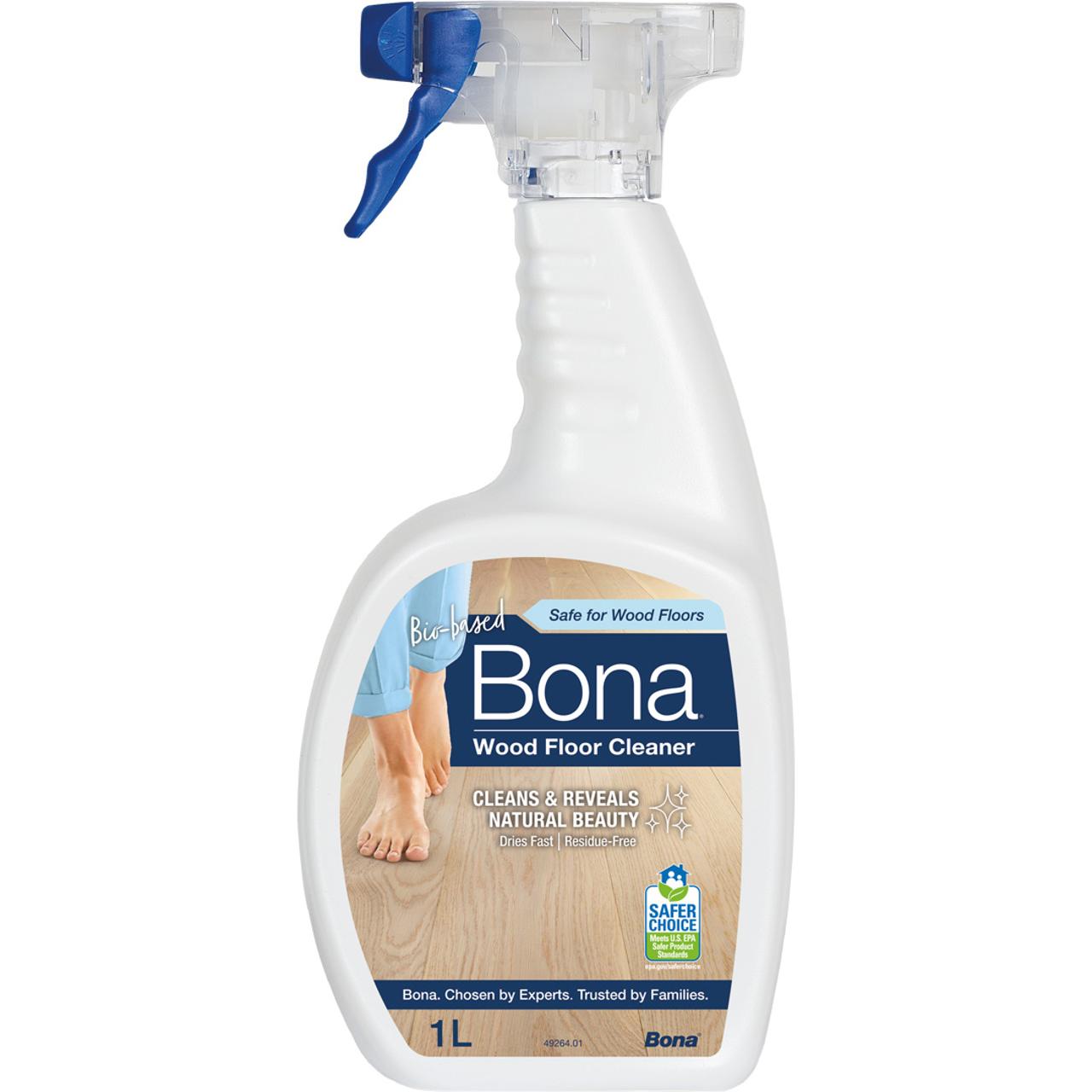 BONA Golvrengöring lackat,vaxat trä spray 1L | Städ och hygien - Golvunderhåll - Golvrengöring | Kontorsexperten