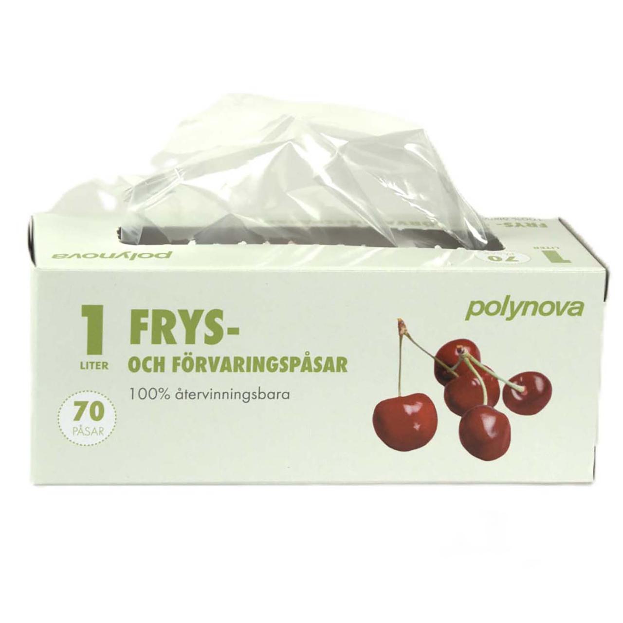 POLYNOVA Fryspåse LLD 1L 22my 70/fp | Kök och servering - Plast och fryspåsar - Fryspåsar | Kontorsexperten