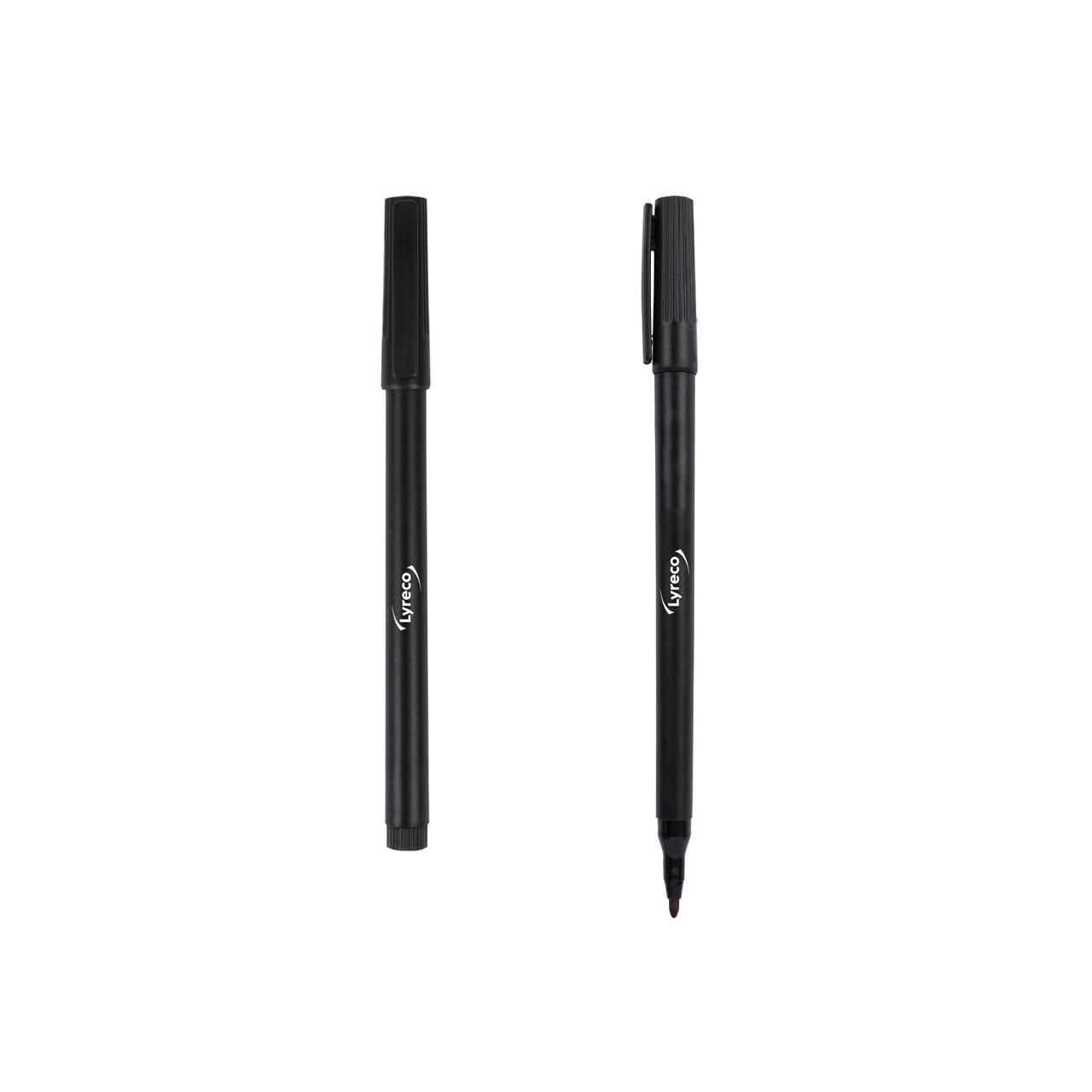 LYRECO Märkpenna rund 1-2mm svart | Kontorsmaterial - Pennor - Märkpennor - Rund spets | Kontorsexperten