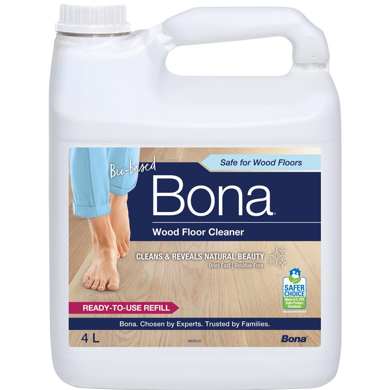 BONA Golvrengöring lackat,vaxat trä 4L | Städ och hygien - Golvunderhåll - Golvrengöring | Kontorsexperten