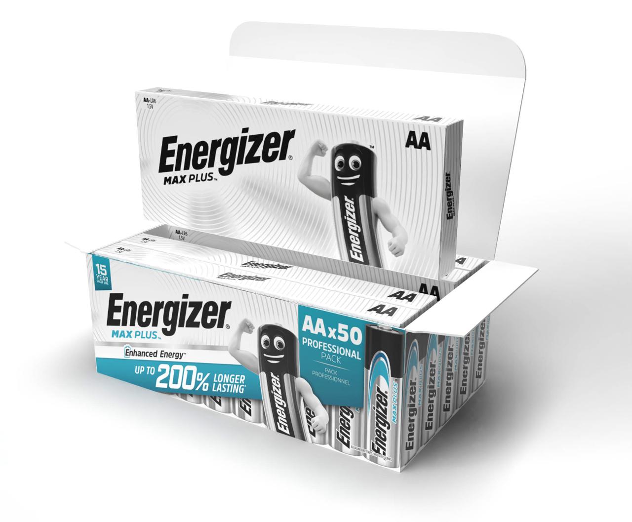 ENERGIZER Batteri Max Plus AA 50/fp | Kontorsmaskiner - Batterier - AA | Kontorsexperten