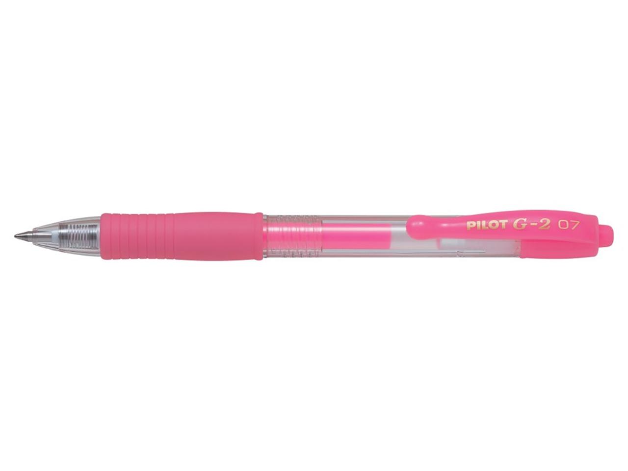 PILOT Gelpenna G-2 0,7 Neon Rosa | Kontorsmaterial - Pennor - Gelpennor | Kontorsexperten