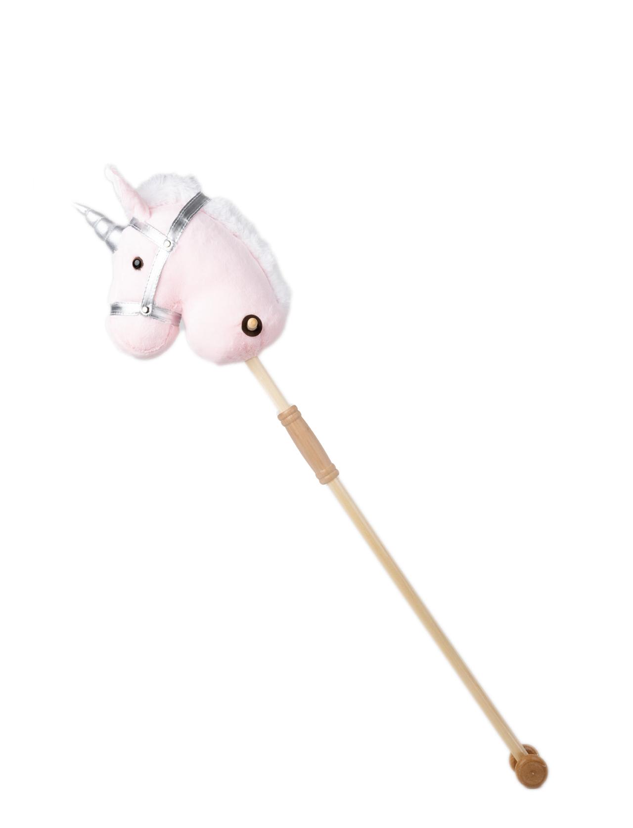 Käpphäst Enhörning rosa 100cm | Skola och förskola - Lekmaterial - Förskolelek | Kontorsexperten