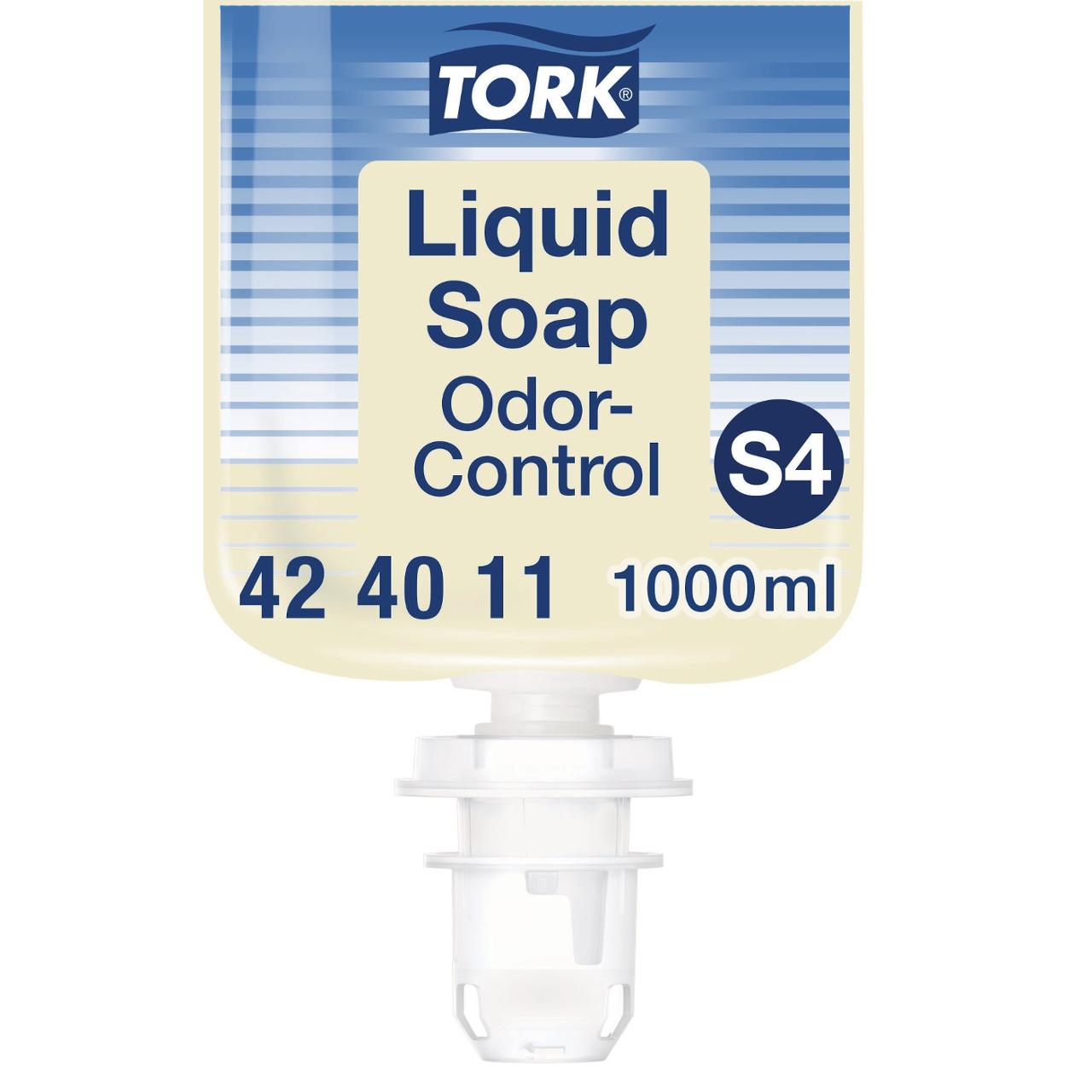 TORK Tvål S4 Odor-Control Kökstvål 1L | Städ och hygien - Tvål och hygien - Hygiensystem - Tork | Kontorsexperten