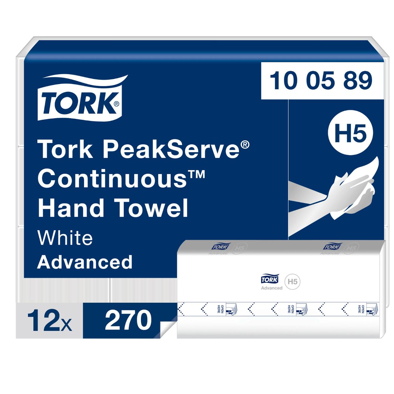 TORK Pappershandduk PeakServe Continuous Advanced 3240/fp | Städ och hygien - Toalettpapper och torkpapper - Pappershanddukar | Kontorsexperten