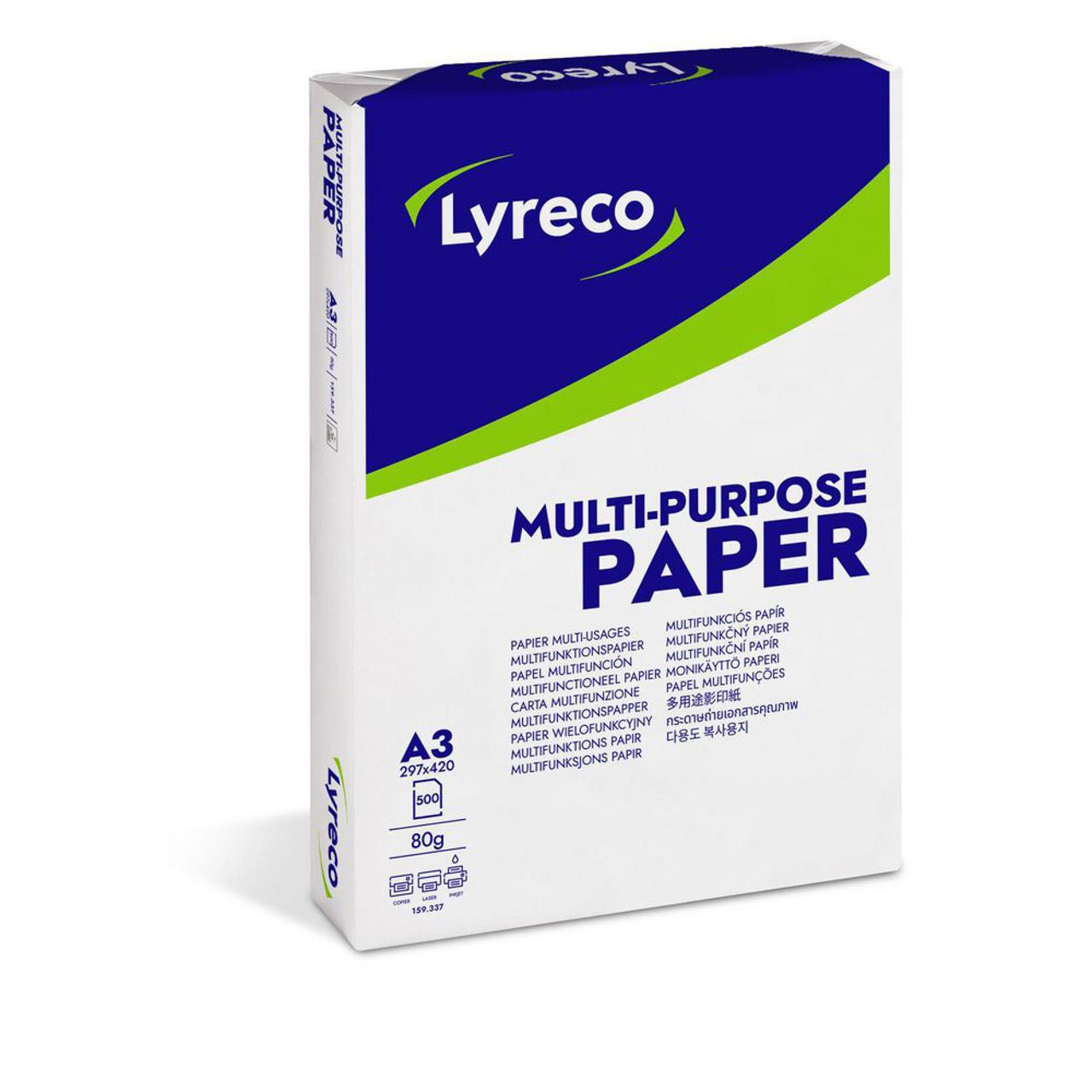 LYRECO Kopieringspapper Multi A3 80g ohålat 500/fp | Kontorspapper - Kopieringspapper - A3 Ohålat | Kontorsexperten