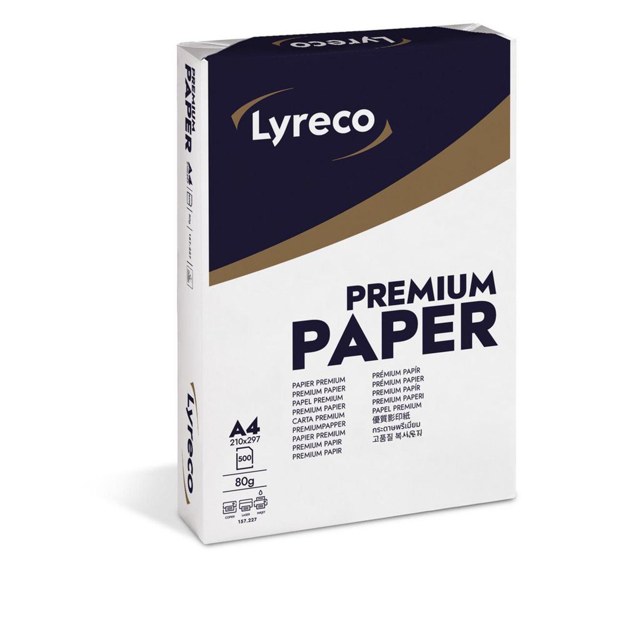 LYRECO Kopieringspapper Premium A4 80g ohålat 500/fp | Kontorspapper - Kopieringspapper - A4 Ohålat | Kontorsexperten