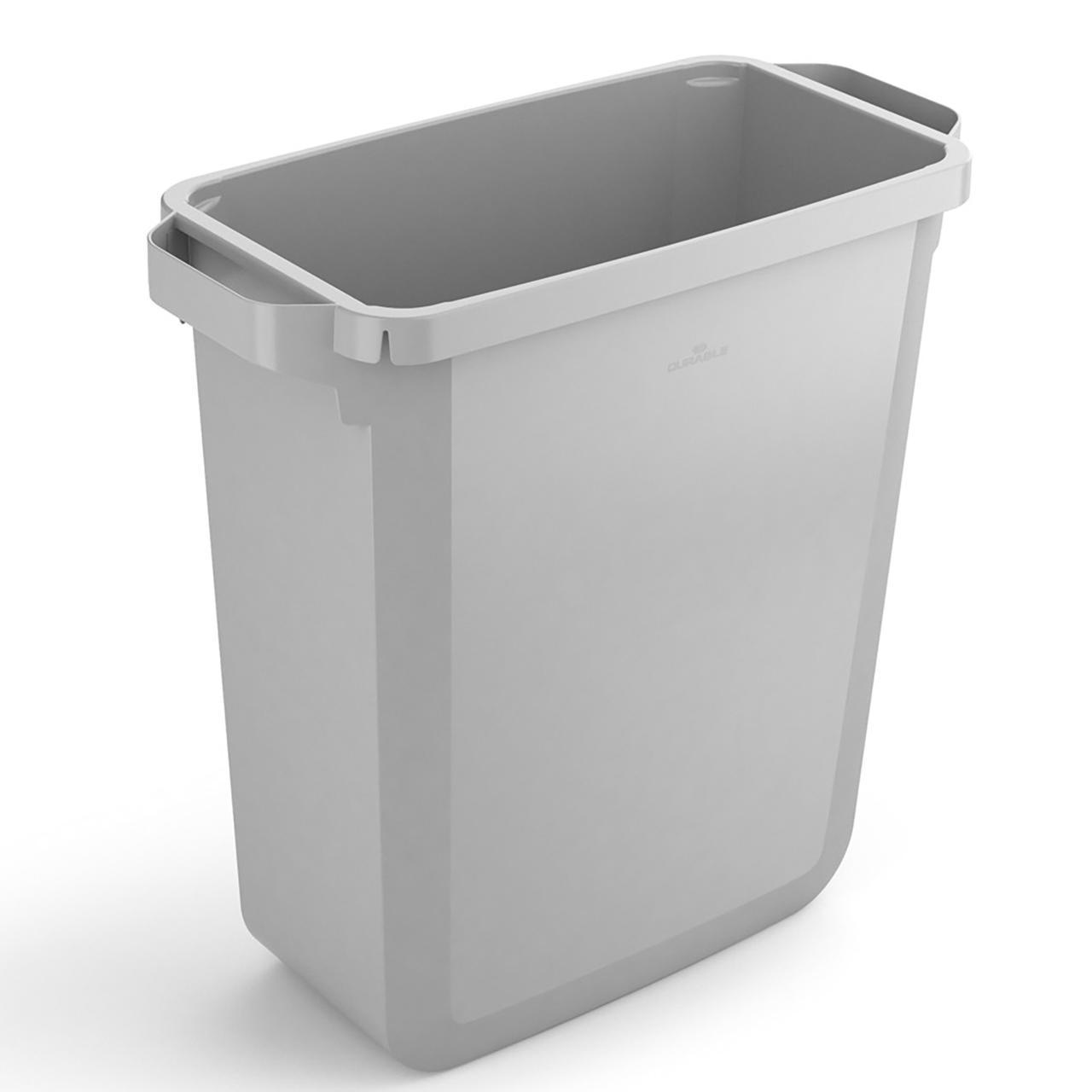 DURABLE Papperskorg Durabin Eco 60L grå | Städ och hygien - Avfallshantering och källsortering - Sortering och återvinning | Kontorsexperten