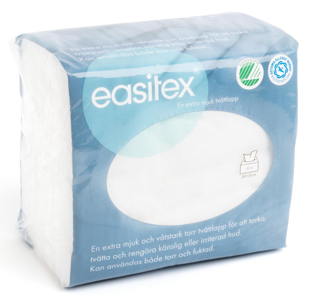 EASI-TEX Tvättlapp Extra mjuk 30x32cm 50/fp | Städ och hygien - Tvål och hygien - Tvättlappar | Kontorsexperten