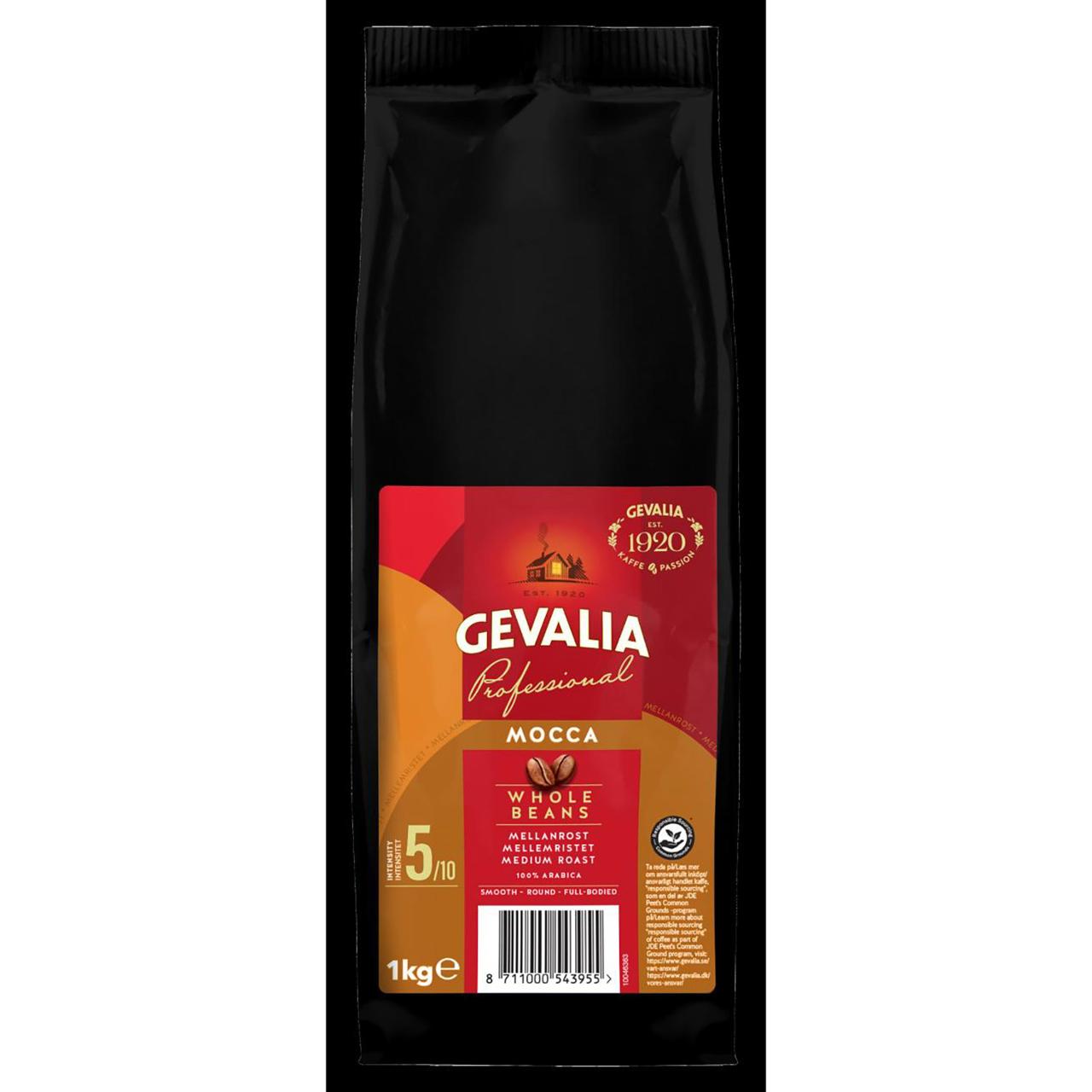 GEVALIA Kaffe Mocca Hela b&ouml;nor 1kg 8/krt