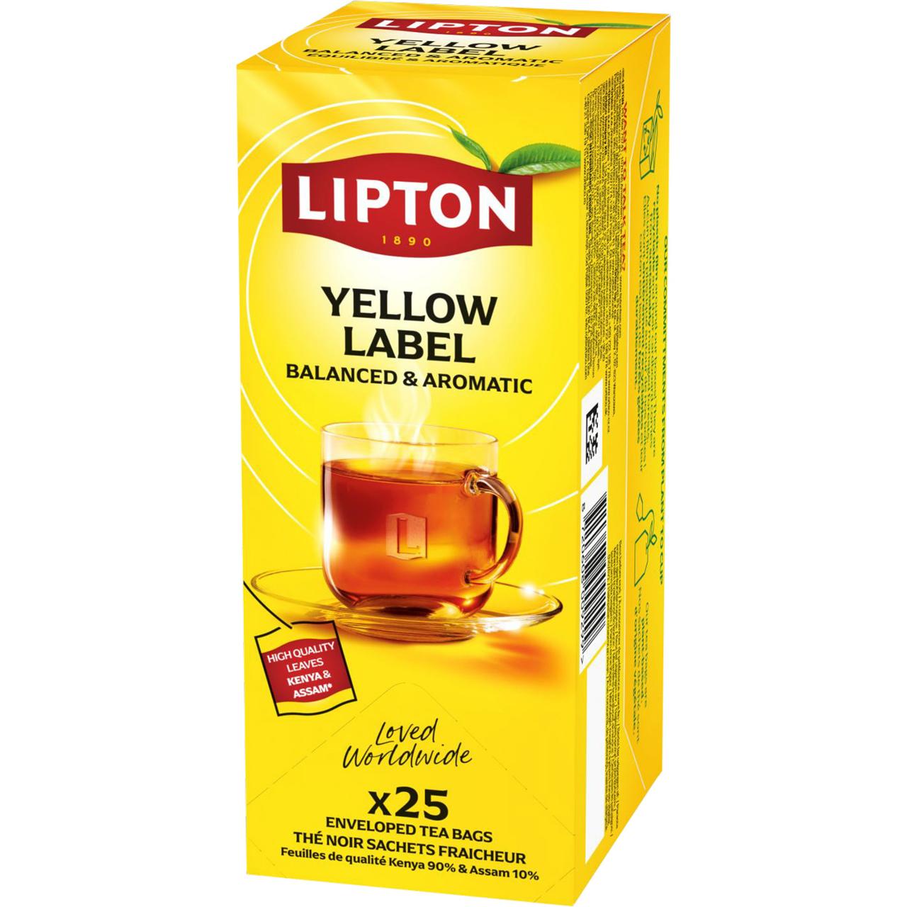 LIPTON Te Yellow Label, påse 25/fp | Kök och servering - Kaffe och te - Te | Kontorsexperten