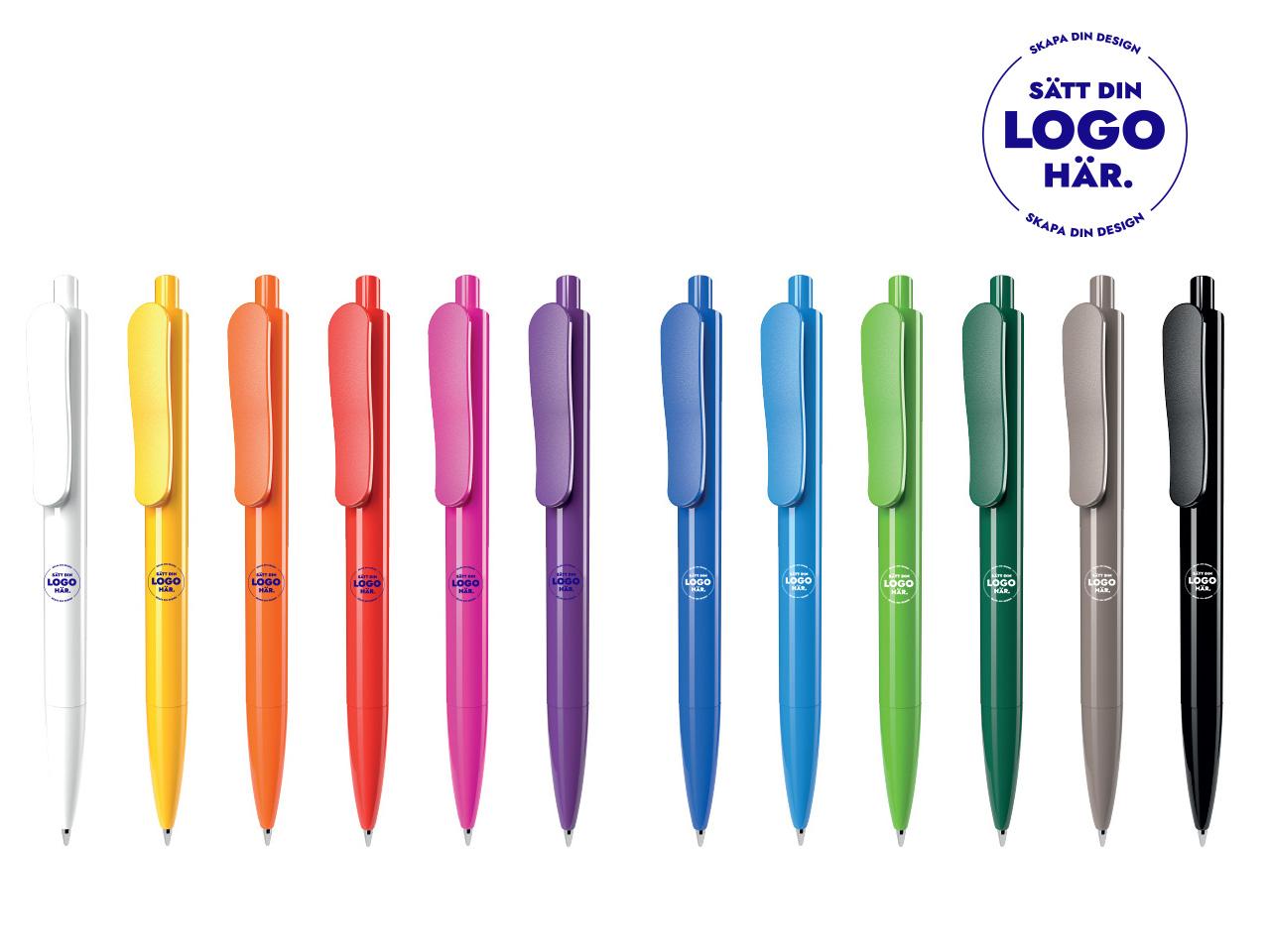 Penna PROFILE med tryck vit 100/fp | Trycksaker - Trycksaker - Anteckningsböcker och block | Kontorsexperten