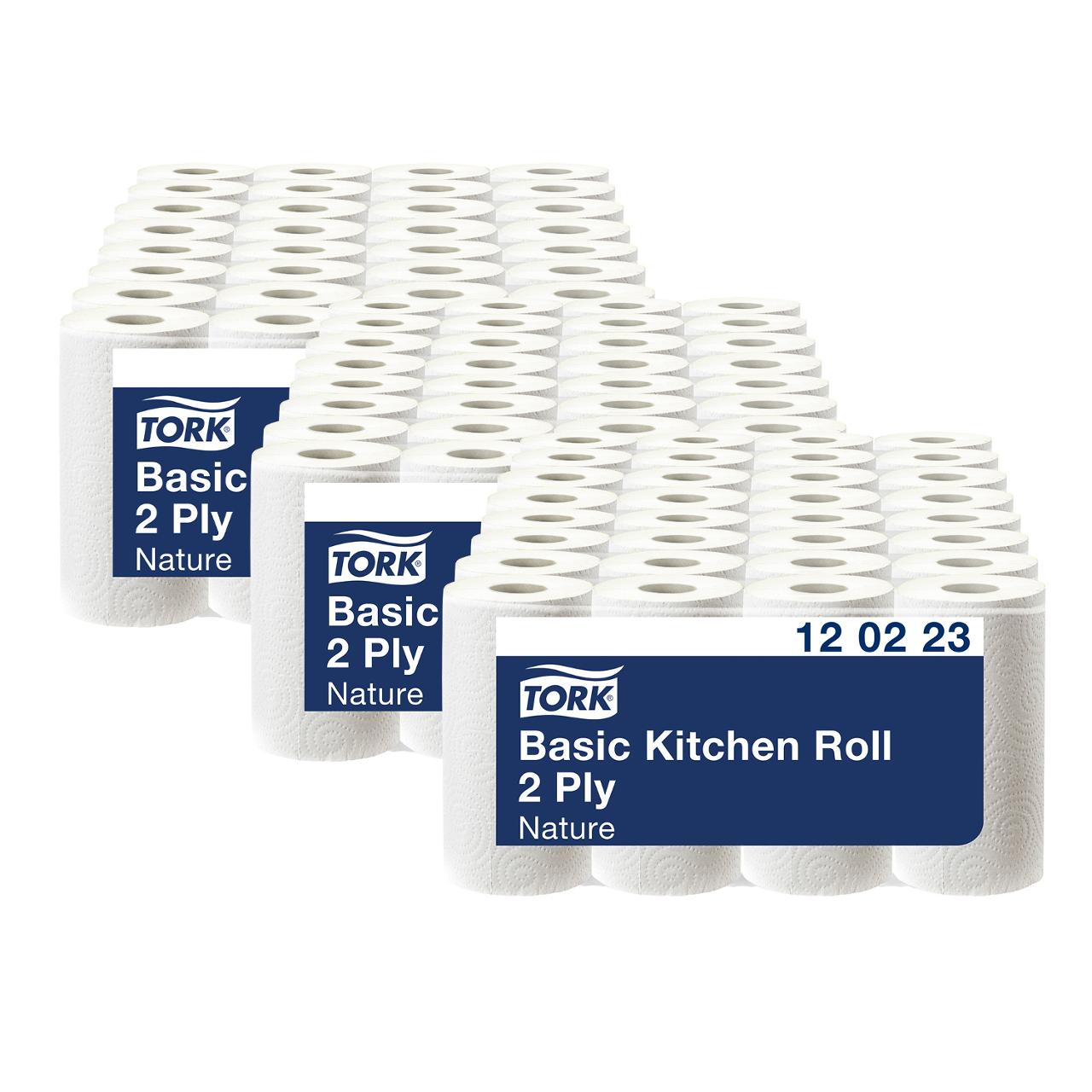 TORK Hushållspapper Basic 2-lag 3 för 2 | Städ och hygien - Toalettpapper och torkpapper - Hushållspapper | Kontorsexperten