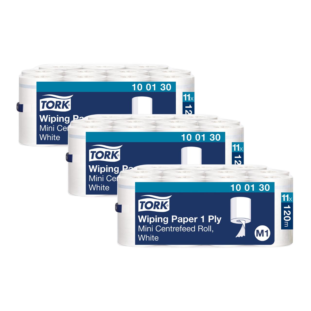 TORK Torkrulle TORK Adv M1 vit 120m 3 för 2 | Städ och hygien - Toalettpapper och torkpapper - Torkrullar | Kontorsexperten