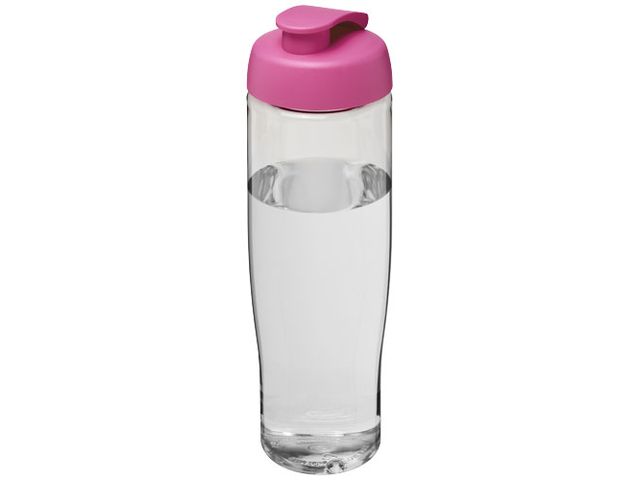 Vattenflaska fliplock klar/rosa 700ml | Profilsortiment - Sport och fritid - Sportflaskor | Kontorsexperten