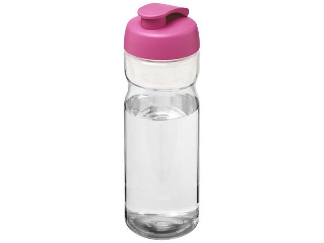Vattenflaska fliplock klar/rosa 650ml | Profilsortiment - Sport och fritid - Sportflaskor | Kontorsexperten