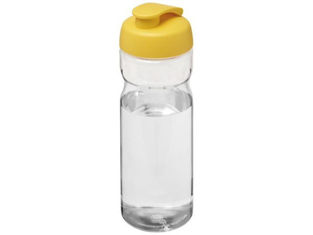 Vattenflaska fliplock klar/gul 650ml | Profilsortiment - Sport och fritid - Sportflaskor | Kontorsexperten