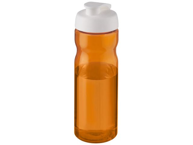 Vattenflaska fliplock orange/vit 650ml | Profilsortiment - Sport och fritid - Sportflaskor | Kontorsexperten