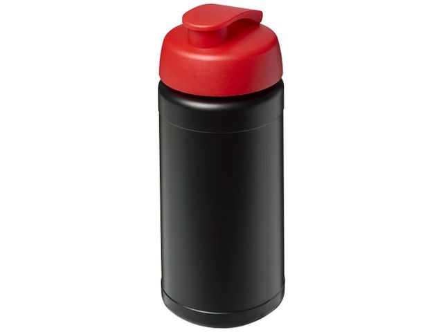 Vattenflaska Plus fliplock svart/röd 500ml | Profilsortiment - Sport och fritid - Sportflaskor | Kontorsexperten
