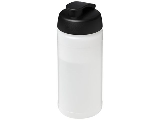 Vattenflaska Plus fliplock klar/svart 500ml | Profilsortiment - Sport och fritid - Sportflaskor | Kontorsexperten