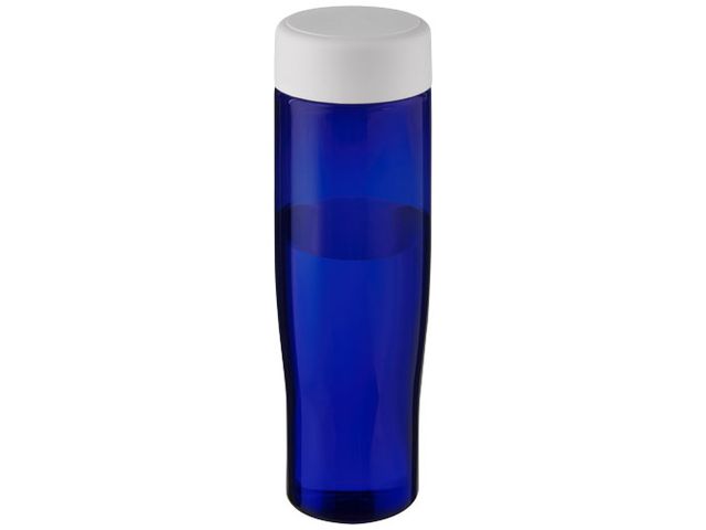 Vattenflaska skruvlock vit/blå 700ml | Profilsortiment - Hem och hushåll - Flaskor | Kontorsexperten