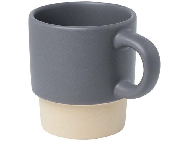 Mugg Olympia keramik grå 130ml | Profilsortiment - Muggar och glas - Stengodsmuggar | Kontorsexperten