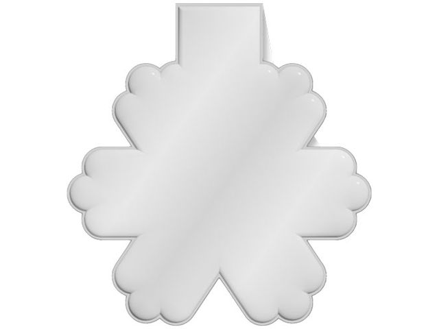 RFX™ Reflex snöflinga vit PVC-magnet | Profilsortiment - Reflexer - Reflexer - Övrigt | Kontorsexperten