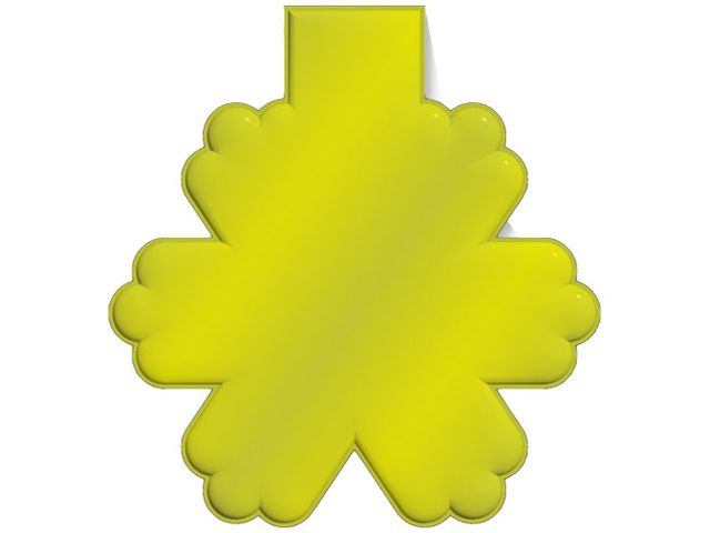 RFX™ Reflex snöflinga gul PVC-magnet | Profilsortiment - Reflexer - Reflexer - Övrigt | Kontorsexperten