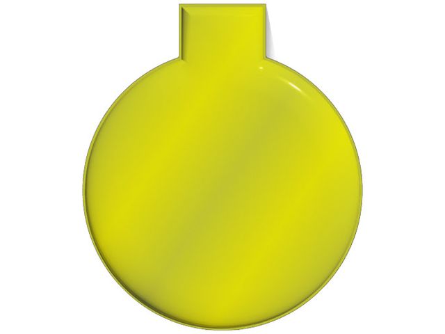 RFX™ Reflex rund gul TPU-magnet | Profilsortiment - Reflexer - Reflexer - Övrigt | Kontorsexperten