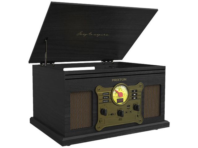 Prixton Vinylspelare Century svart | Profilsortiment - Hem och hushåll - Övrigt - Hemmet | Kontorsexperten