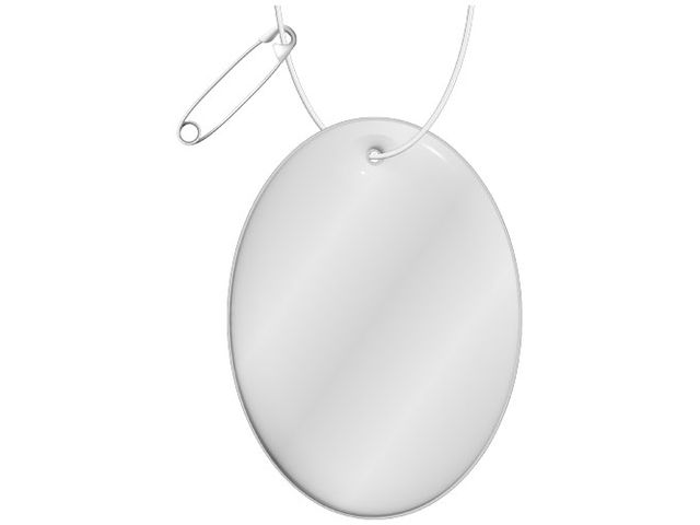 RFX™ Reflex oval H12 vit TPU-häng Are | Profilsortiment - Reflexer - Reflexer - Övrigt | Kontorsexperten