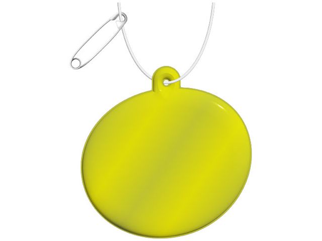 RFX™ Reflex oval H09 neongul PVC-häng Are | Profilsortiment - Reflexer - Reflexer - Övrigt | Kontorsexperten