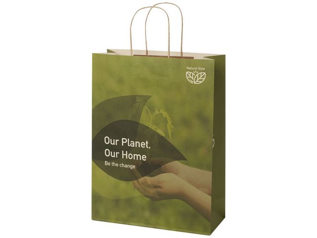 Papperspåse tvinnat handtag vit XXL | Profilsortiment - Kassar och påsar - Papperskassar | Kontorsexperten