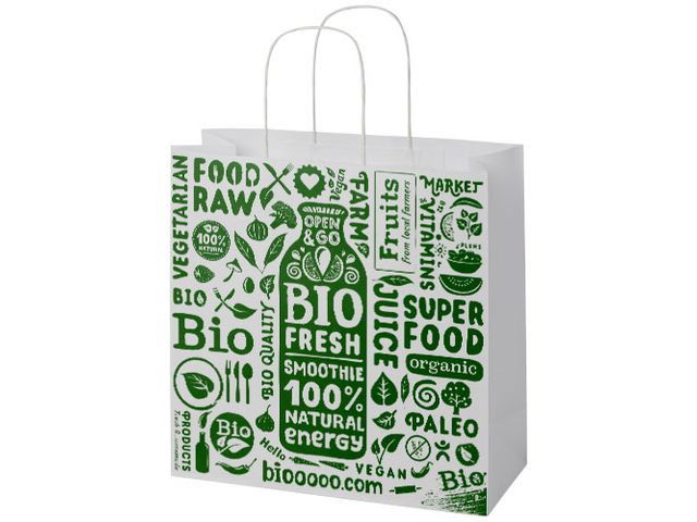 Papperspåse 120g vit XL | Profilsortiment - Kassar och påsar - Papperskassar | Kontorsexperten