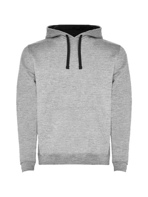 Hoodie Urban Herr marl grey/svart XL | Yrkeskläder - Tröjor och Sweatshirts - Hoodies | Kontorsexperten