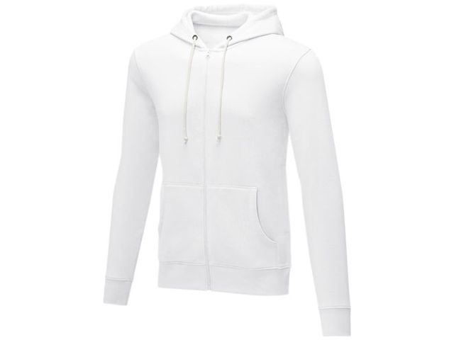 Hoodie zip Theron Herr vit XS | Yrkeskläder - Tröjor och Sweatshirts - Hoodies | Kontorsexperten