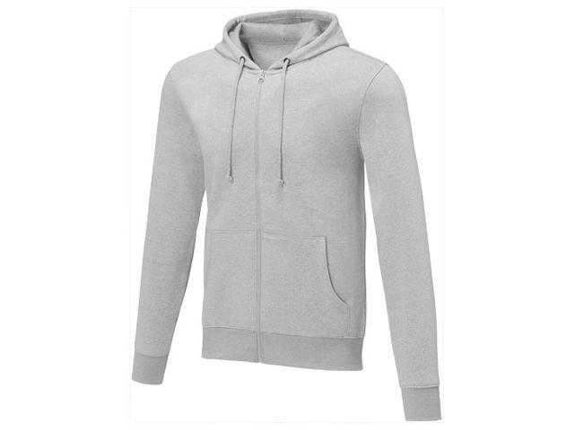 Hoodie zip Theron Herr gråmelange L | Yrkeskläder - Tröjor och Sweatshirts - Hoodies | Kontorsexperten