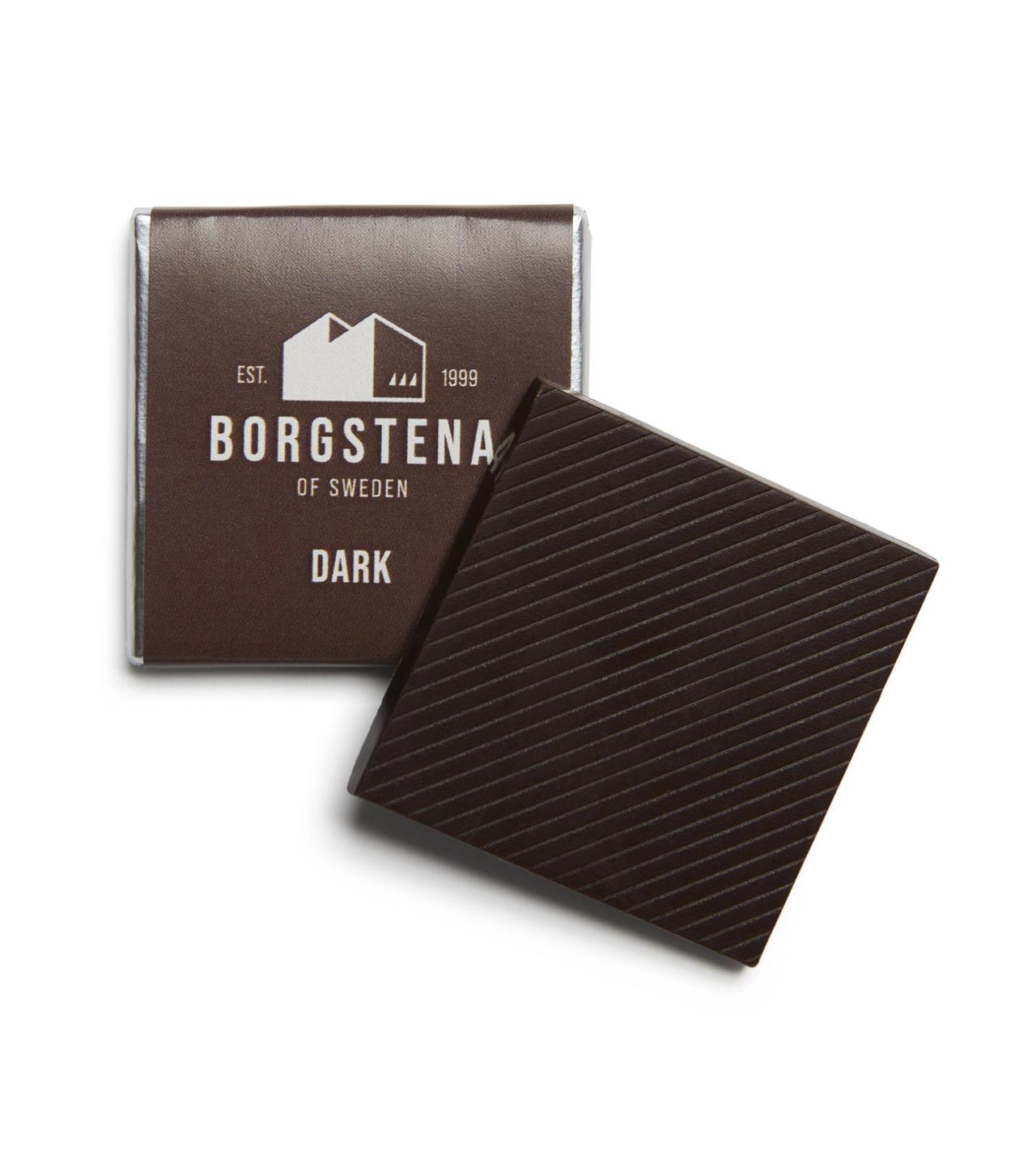 BORGSTENA OF SWEDEN Quatre Mörk Choklad 70% 100/FP | Profilsortiment - Mat och godis - Karameller | Kontorsexperten