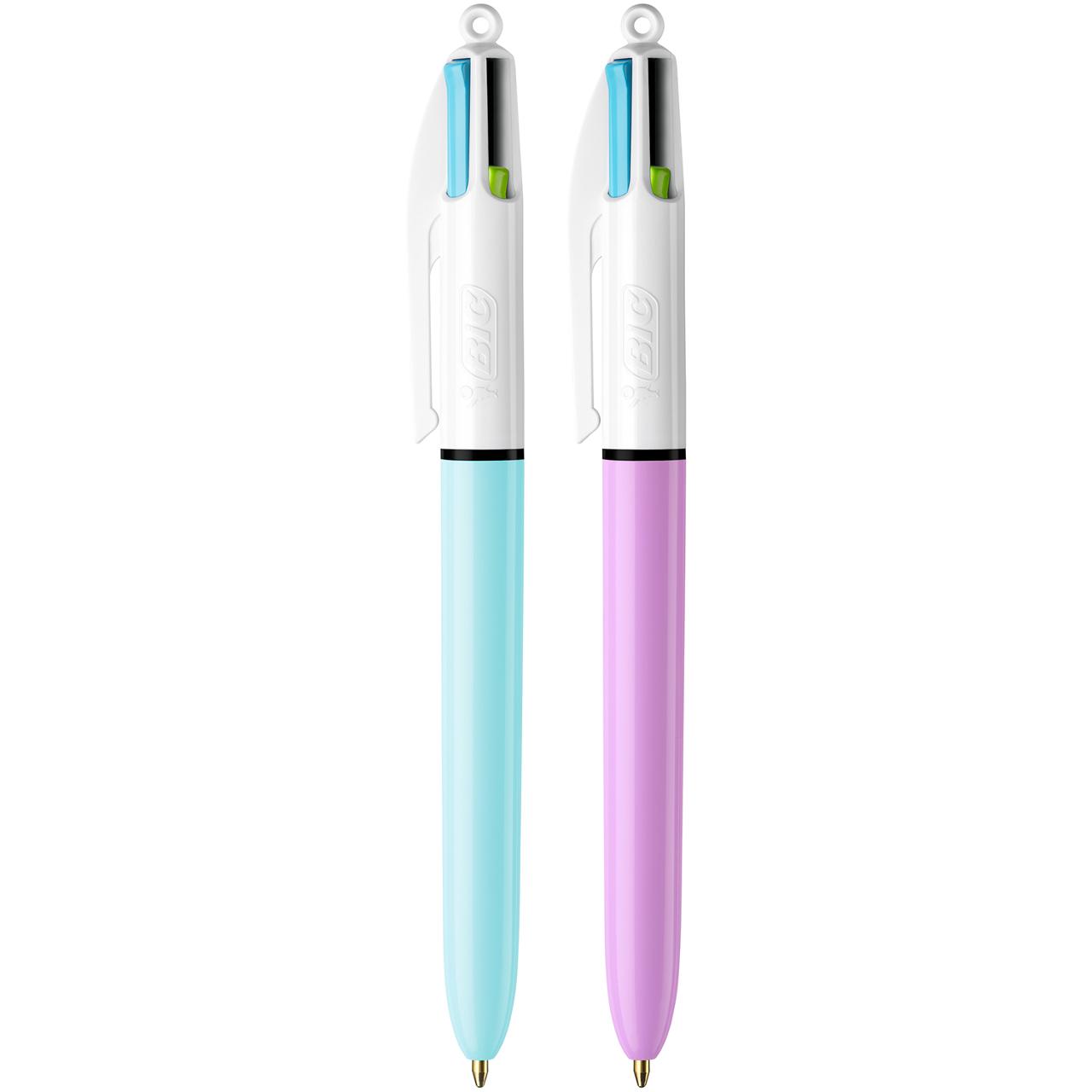 BIC Kulpenna 4 Colours Fun 1,0mm Bläck: blå, grön, rosa, lila | Kontorsmaterial - Pennor - Kulpennor | Kontorsexperten