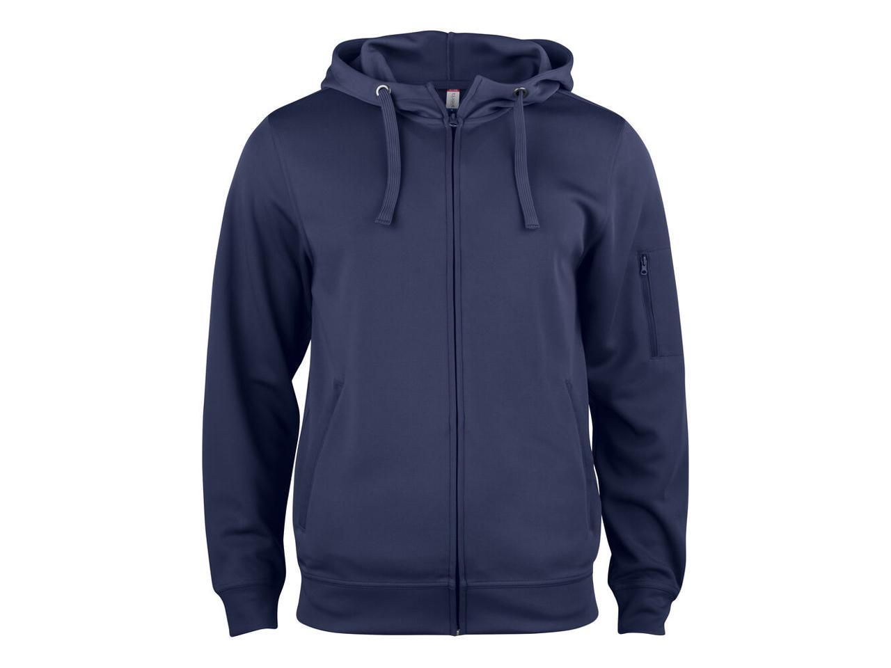 CLIQUE Hoodie zip funktion 021014 marin L | Arbetskläder - Arbetströjor - Hoodies och luvtröjor | Kontorsexperten