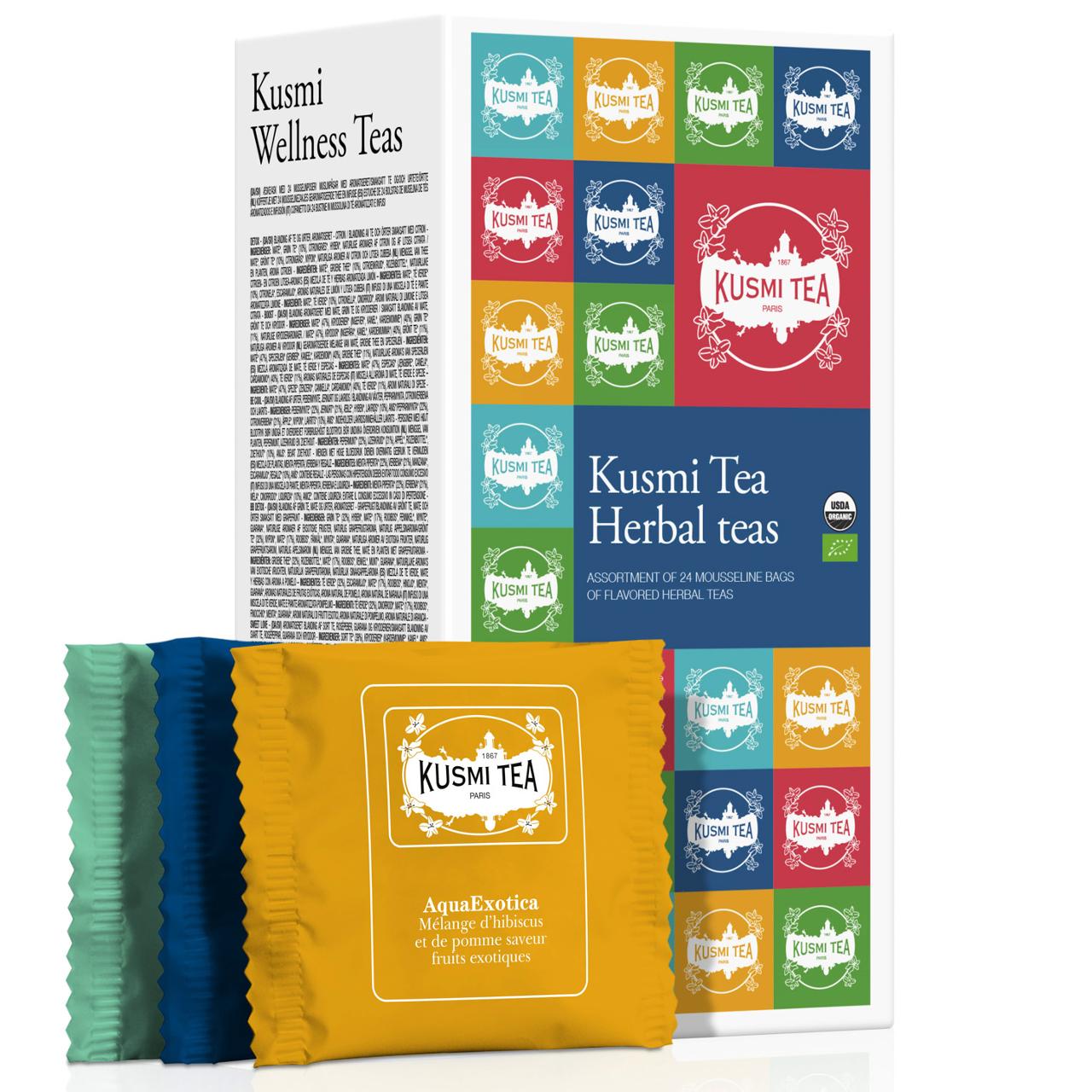 KUSMI Te Eko Herbal teas mix 24/fp | Kök och servering - Kaffe och te - Te | Kontorsexperten