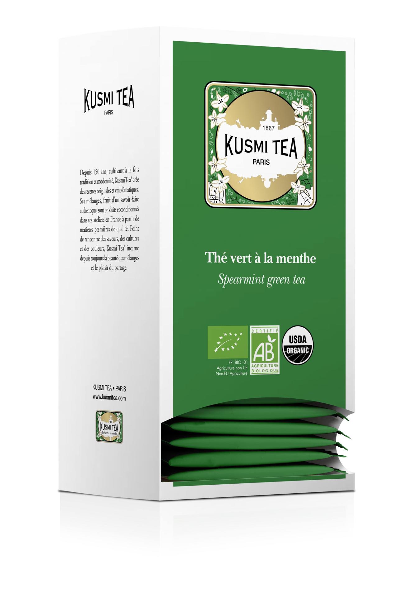 KUSMI Te Eko Spearmint green tea 25/fp | Kök och servering - Kaffe och te - Te | Kontorsexperten